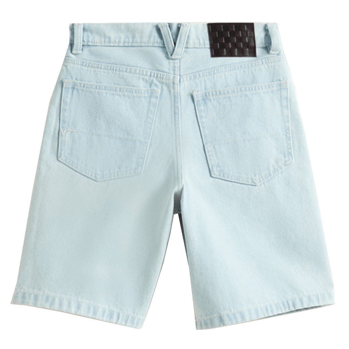 Vans Kids Check-5 Baggy Denim Short Blue Ice