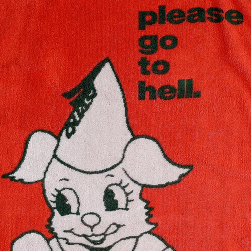 Quasi Go To Hell Towel Red Quasi Go To Hell Towel Red