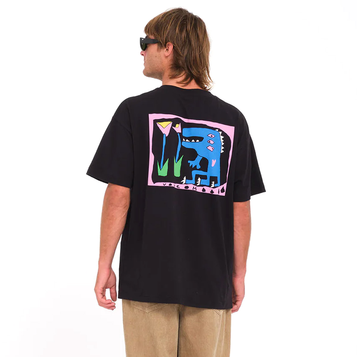 Volcom Arthur Dino T-Shirt Black Volcom Arthur Dino T-Shirt Black