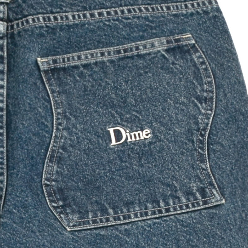 Dime Baggy Denim Pants Stone Washed Dime Baggy Denim Pants Stone Washed