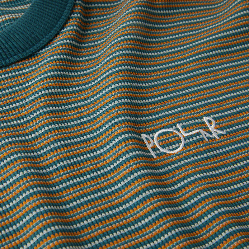 Polar Stripe Shin T-Shirt Teal Polar Stripe Shin T-Shirt Teal