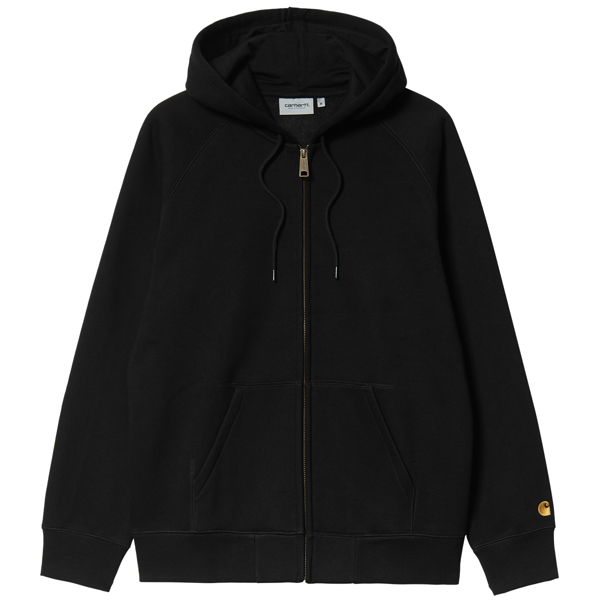 Carhartt WIP Hooded Chase Jacket Black/Gold Carhartt WIP Hooded Chase Jacket Black/Gold