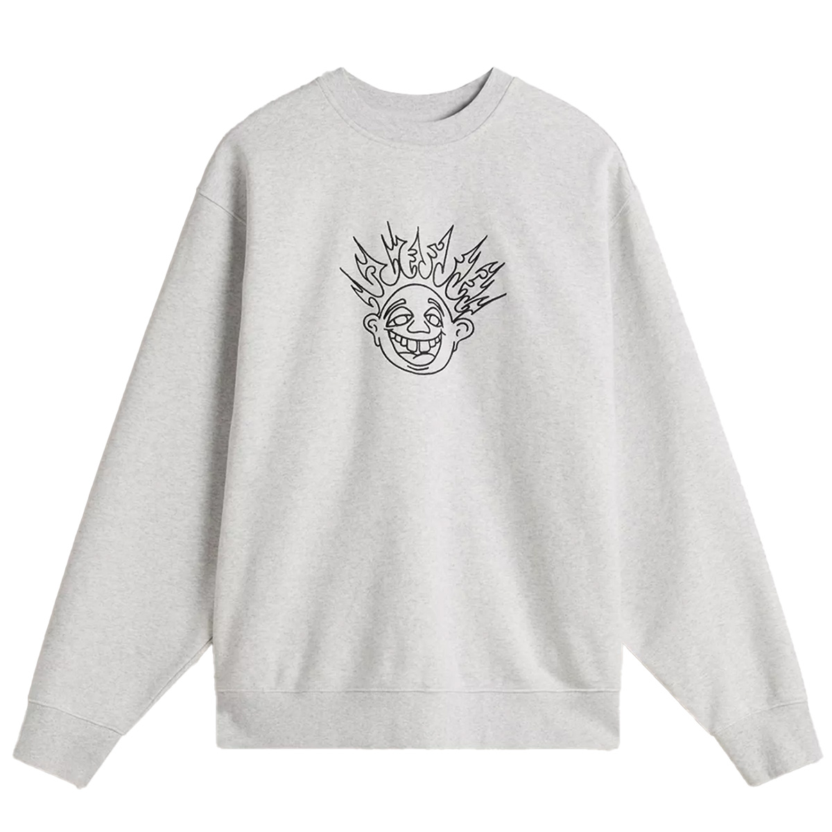 Vans Skate Smile Spike Sweater Ash Heather Vans Skate Smile Spike Sweater Ash Heather