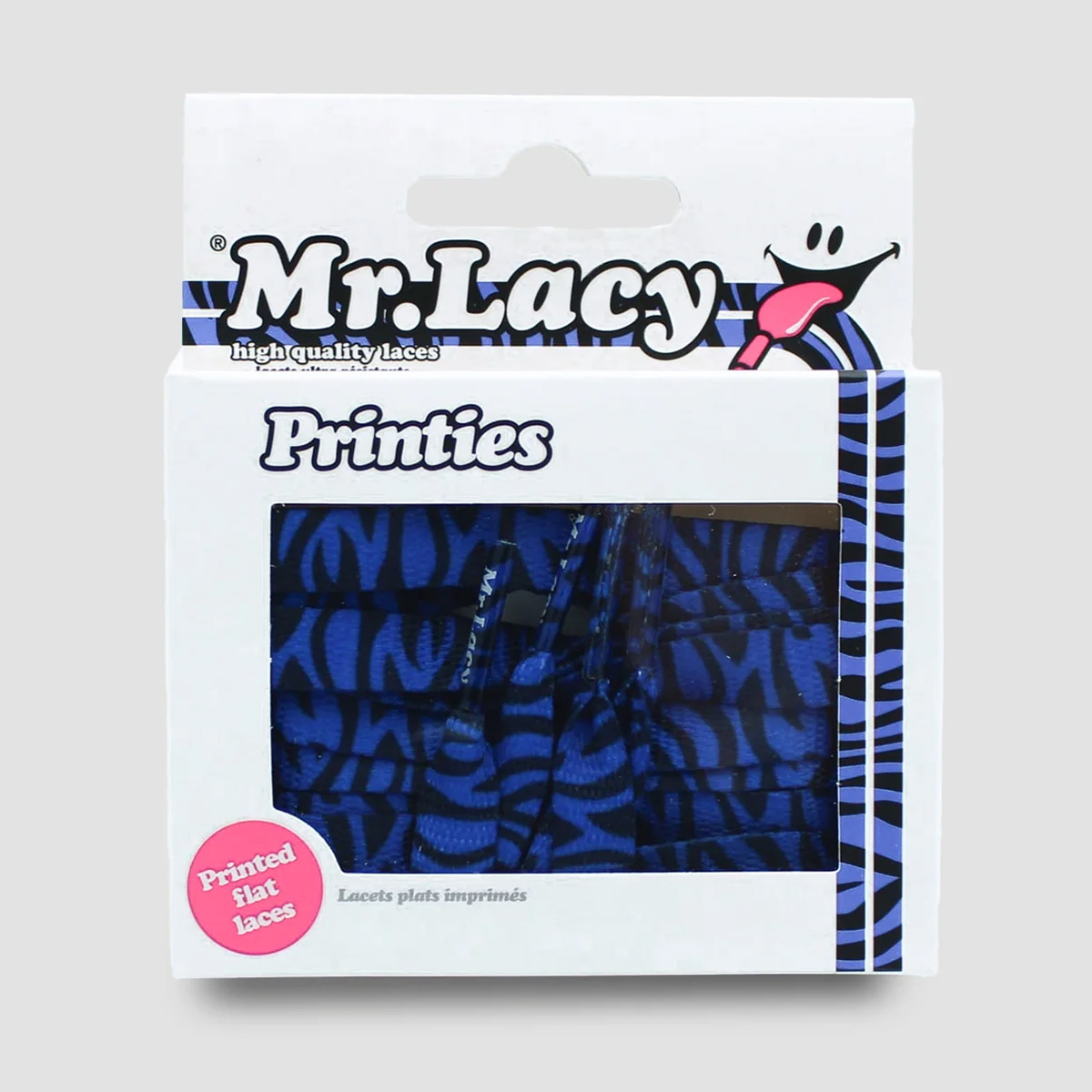 Mr.Lacy Printies Zebra Royal Blue