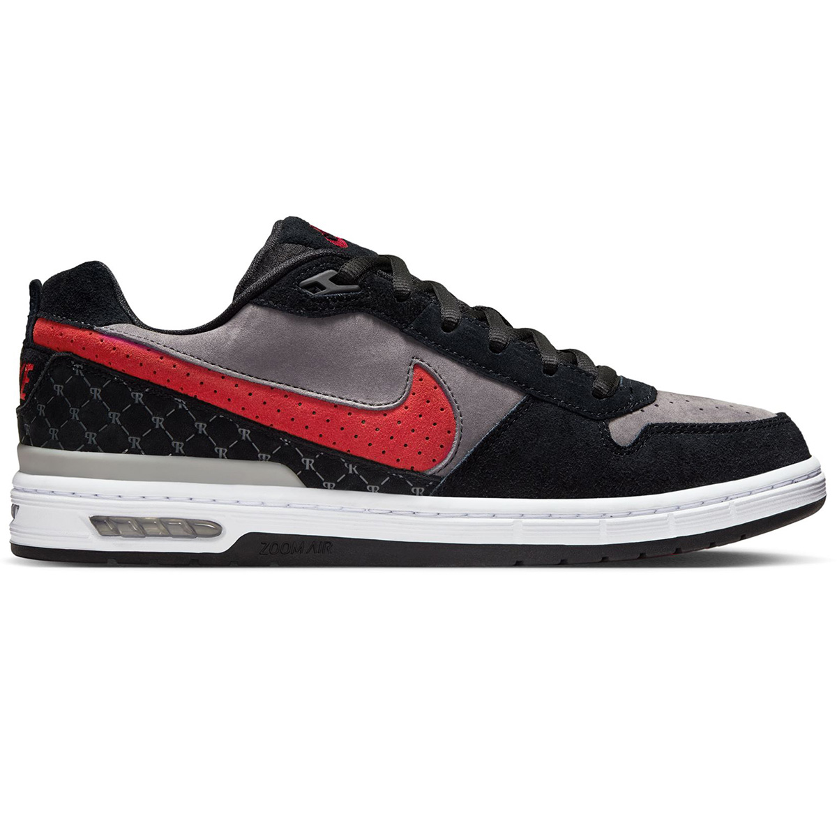Nike SB Paul Rodriguez Zoom Air Low Black/Varsity Red-Flint Grey-Black-Med Grey-White Nike SB Paul Rodriguez Zoom Air Low Black/Varsity Red-Flint Grey-Black-Med Grey-White
