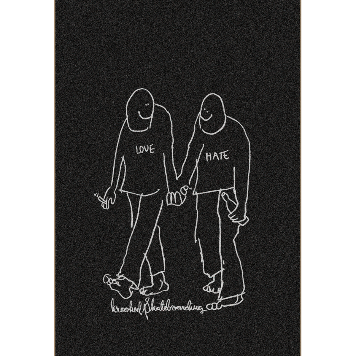 Krooked Love Hate Griptape Sheet Krooked Love Hate Griptape Sheet