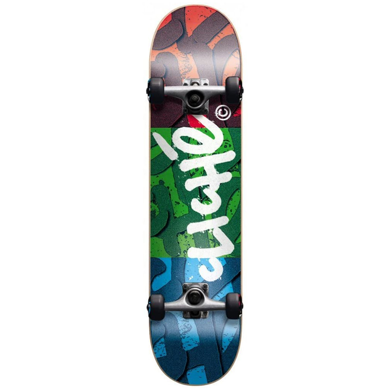 Cliche RGB First Push Complete Skateboard Red/Green/Blue 7.875