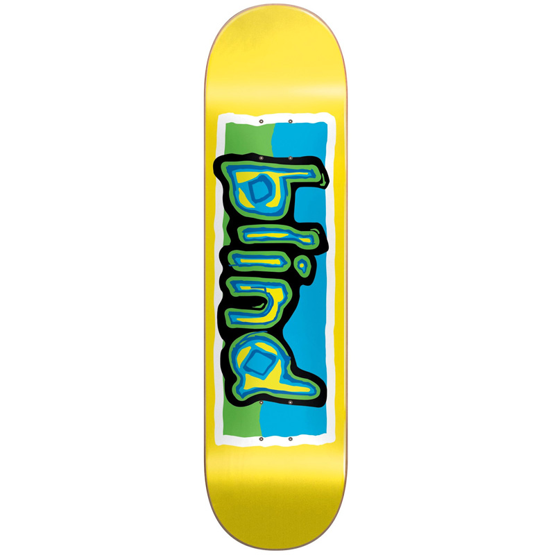Blind Colored Logo RHM Skateboard Deck Yellow 8.0 Blind Colored Logo RHM Skateboard Deck Yellow 8.0