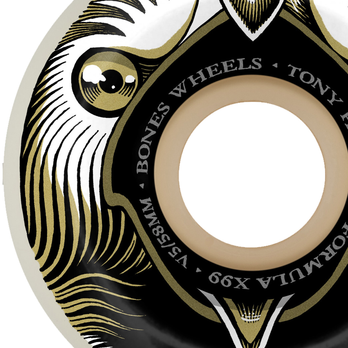 Bones X Formula Hawk Break & Destoy V5 Sidecut Wheels 99A 58mm Bones X Formula Hawk Break & Destoy V5 Sidecut Wheels 99A 58mm