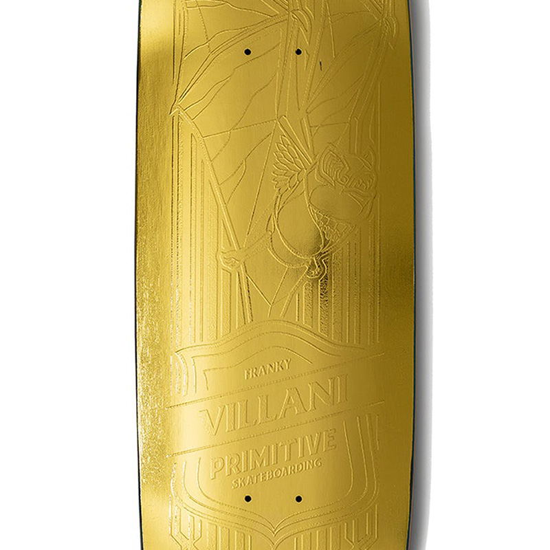Primitive Franky Villani Bat Skateboard Deck Gold 9.125 Primitive Franky Villani Bat Skateboard Deck Gold 9.125