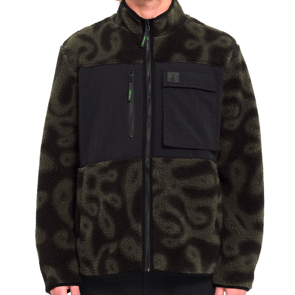 Volcom Zephyr Storm Stone Zip Sweater PRT Print Volcom Zephyr Storm Stone Zip Sweater PRT Print