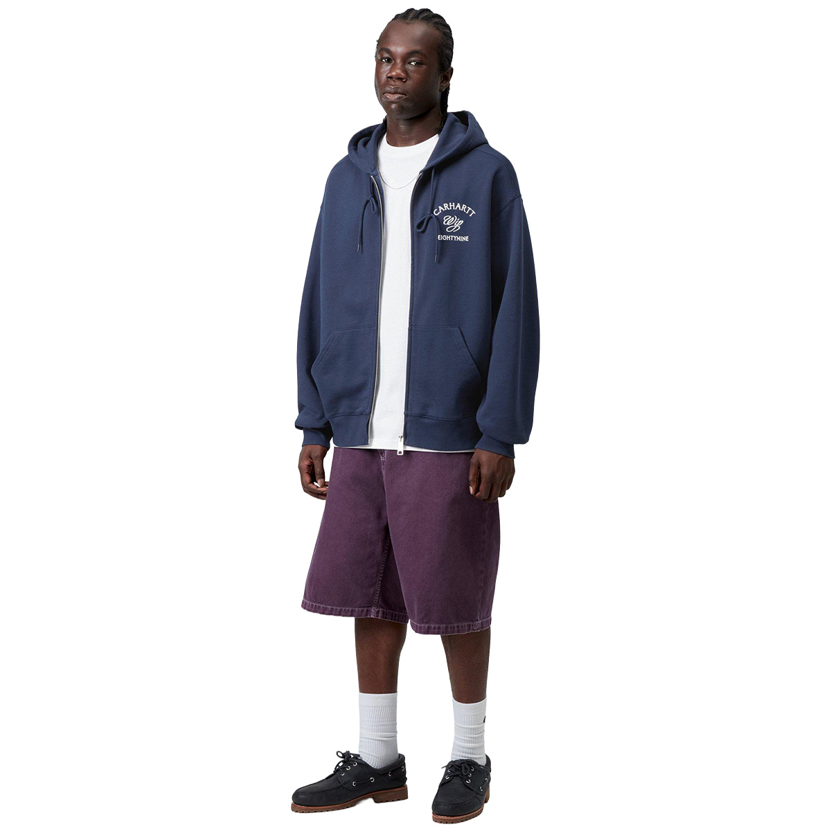 Carhartt WIP Eightynine Hooded Sweater Jacket Jupiter