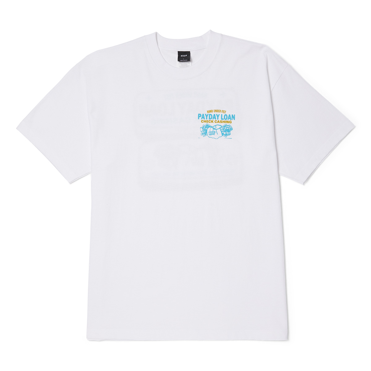 HUF Pay Day T-Shirt White HUF Pay Day T-Shirt White