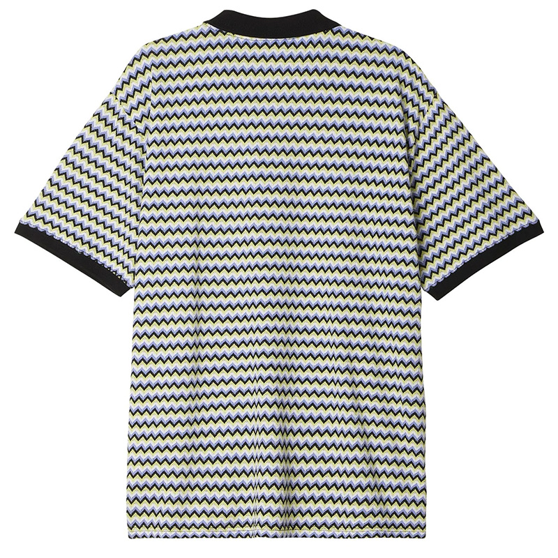 Obey Anno Jacquard Polo Black