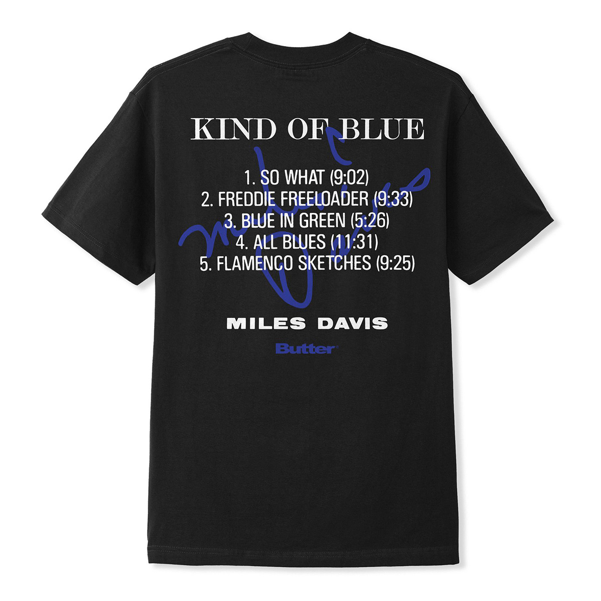 Butter Goods x Miles Davis Kind Of Blue T-shirt Black Butter Goods x Miles Davis Kind Of Blue T-shirt Black