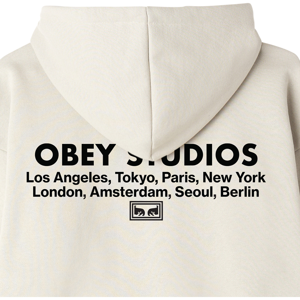 Obey Studios Hooded Sweater Unbleached Obey Studios Hooded Sweater Unbleached