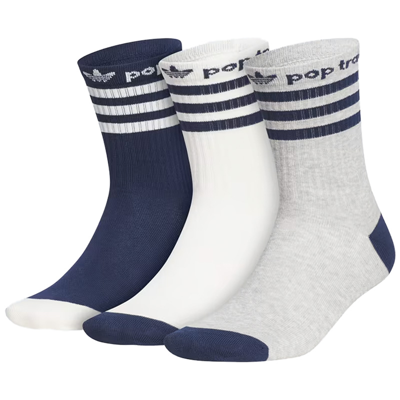 adidas X Pop Socks Mgreyh/Coll N/Cwhite 3-Pack adidas X Pop Socks Mgreyh/Coll N/Cwhite 3-Pack