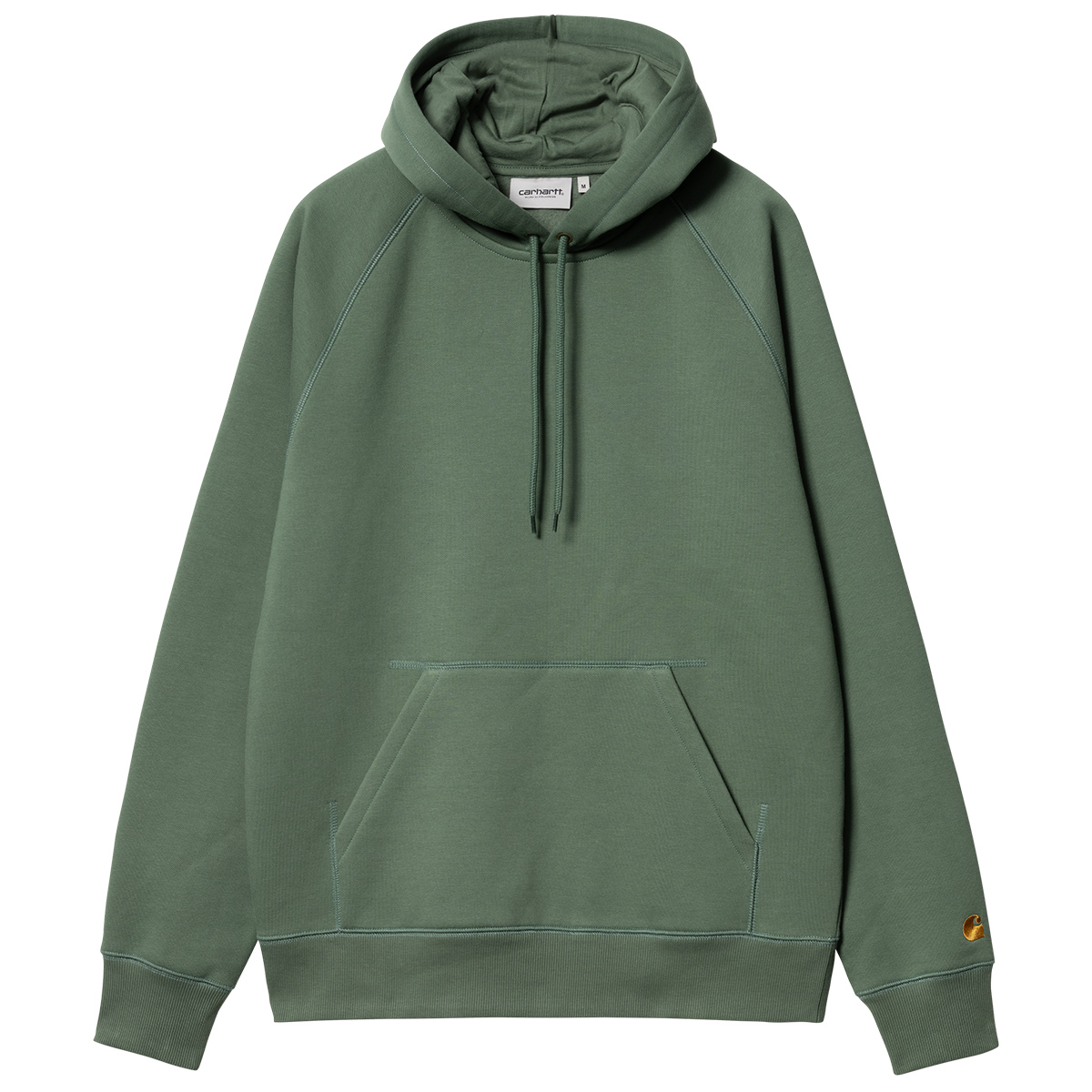 Carhartt WIP Hooded Chase Sweater Duck Green/Gold Carhartt WIP Hooded Chase Sweater Duck Green/Gold