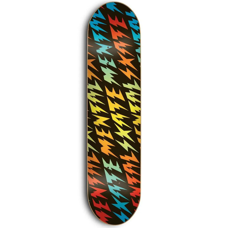 Skate Mental Bolts Black Skateboard Deck 8.25