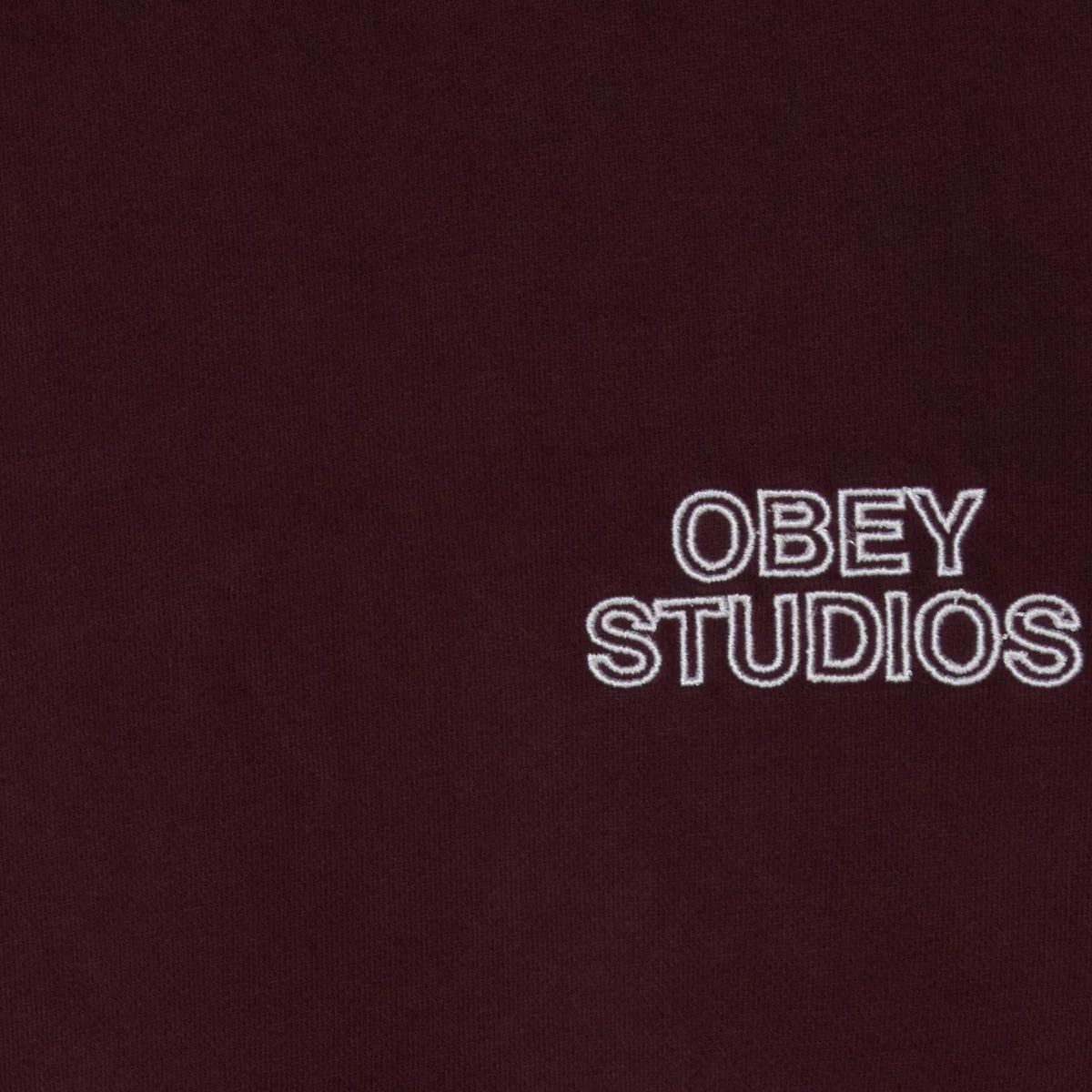 Obey Studios Faded Sweater Winetasting Faded Wash