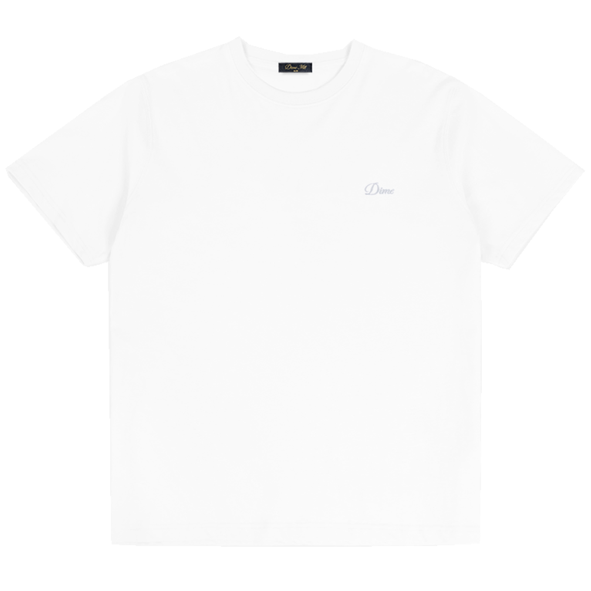 Dime Cursive Small Logo T-Shirt White