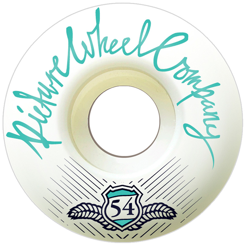 Picture Wheel Co Shield Series Teal Conical Shape Wheels 103A 54mm