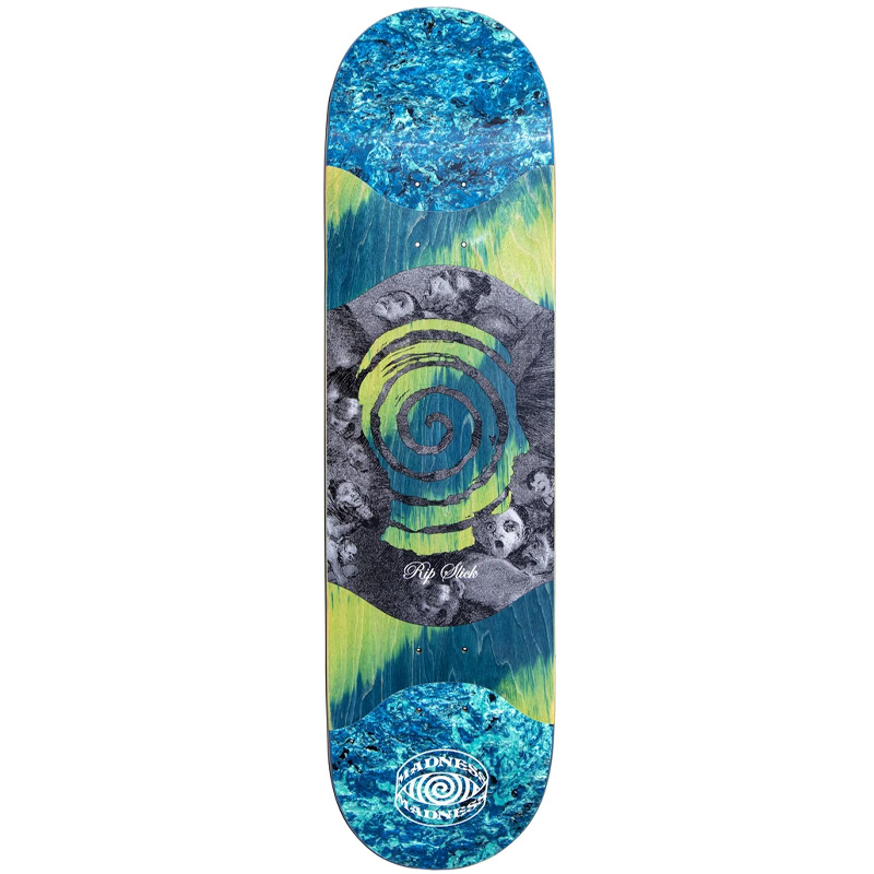 Madness Voices R7 Slick Skateboard Deck Green 8.125