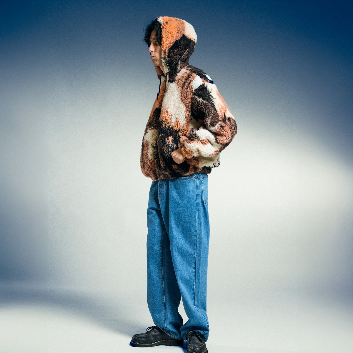 Obey Horses Sherpa Jacket Brown