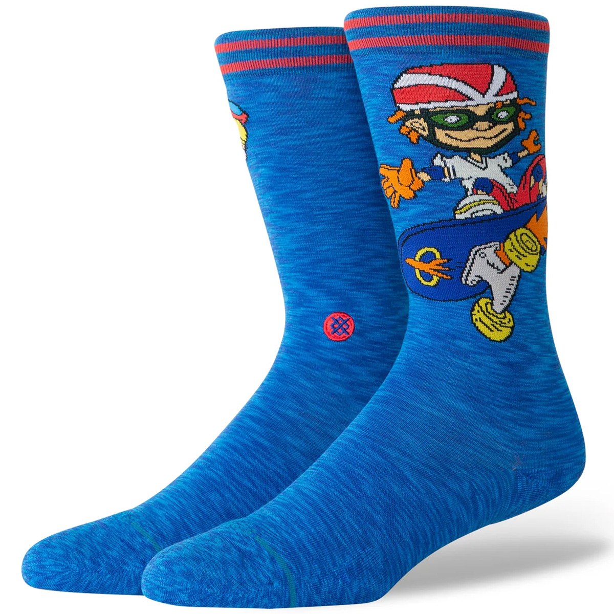 Stance Reggie And Otto Crew Socks Royal Stance Reggie And Otto Crew Socks Royal