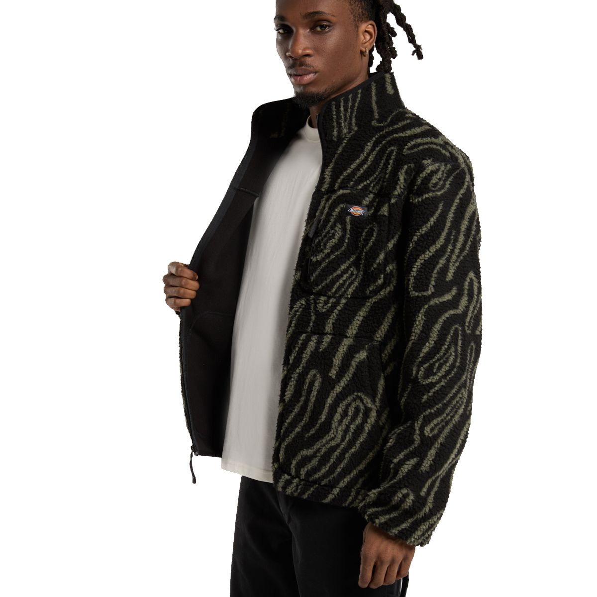 Dickies Mount Hope Fleece Jacket Printed Black