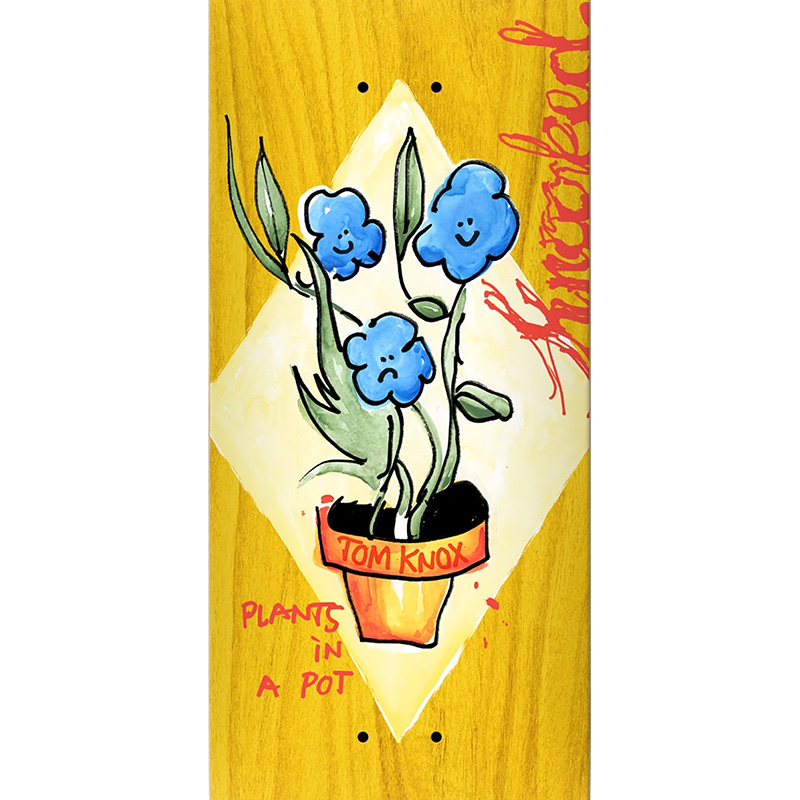 Krooked Knox Blue Flowers Skateboard Deck 8.5