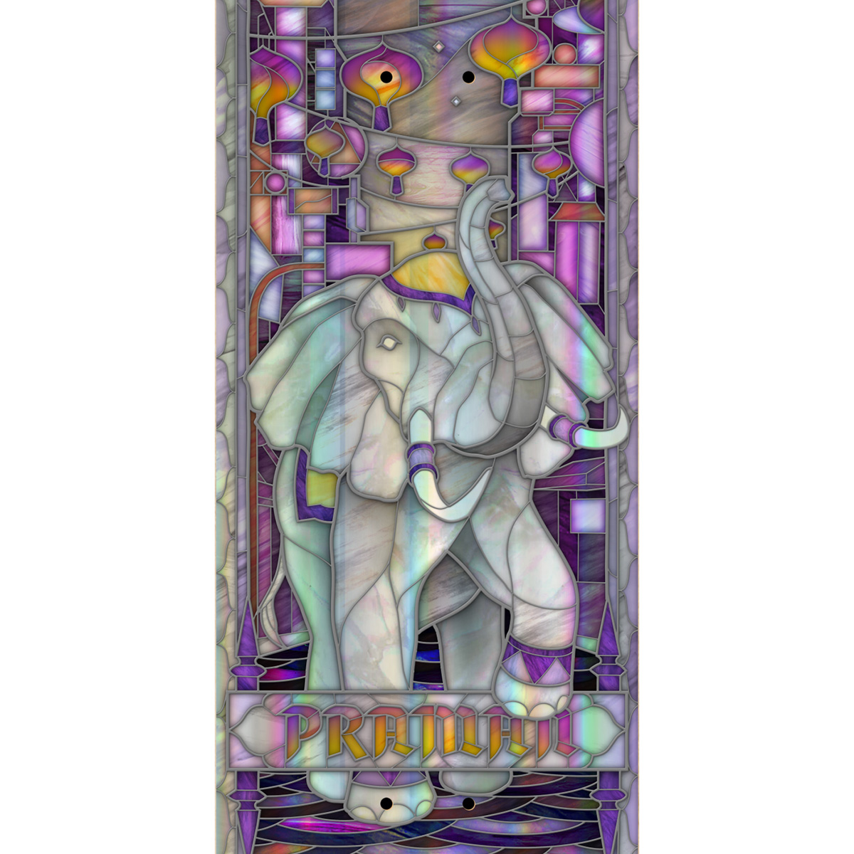 Real Praman Holographic Cathedral Skateboard Deck 8.5 Real Praman Holographic Cathedral Skateboard Deck 8.5