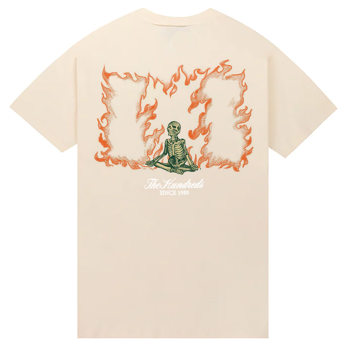 The Hundreds Flame Wildfire T-Shirt Cream The Hundreds Flame Wildfire T-Shirt Cream