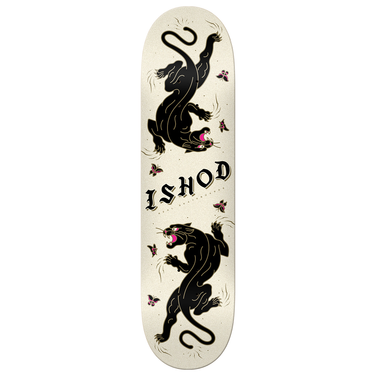 Real Ishod Cat Scratch Glitter Twin Tail Skateboard Deck 8.75 Real Ishod Cat Scratch Glitter Twin Tail Skateboard Deck 8.75