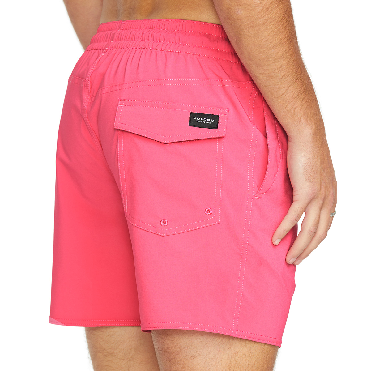 Volcom Lido Solid Swim Trunk 16 Neon Pink Volcom Lido Solid Swim Trunk 16 Neon Pink