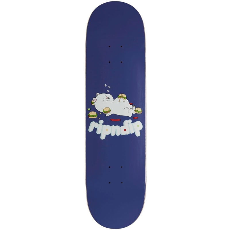 RIPNDIP Fat Hungry Baby Skateboard Deck Purple 8.25 RIPNDIP Fat Hungry Baby Skateboard Deck Purple 8.25