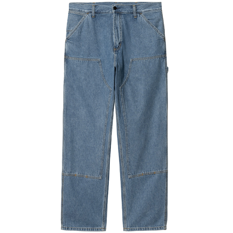 Carhartt WIP Double Knee Pant Blue Heavy Stone Wash Carhartt WIP Double Knee Pant Blue Heavy Stone Wash