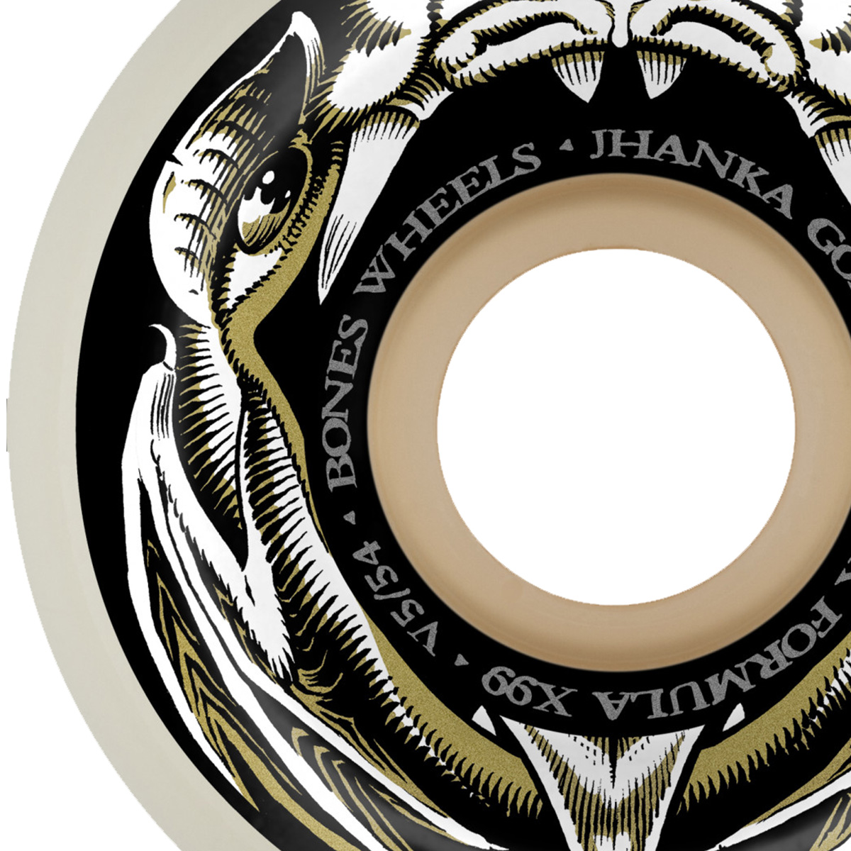 Bones X Formula Jhanka Night Fight V5 Sidecut Wheels 99A 54mm Bones X Formula Jhanka Night Fight V5 Sidecut Wheels 99A 54mm