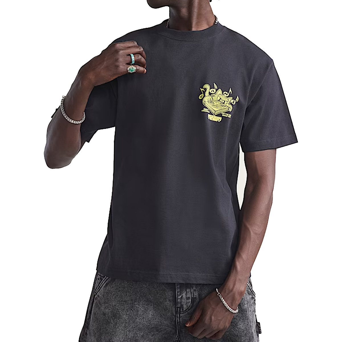 Vans Scratched Records T-Shirt Black