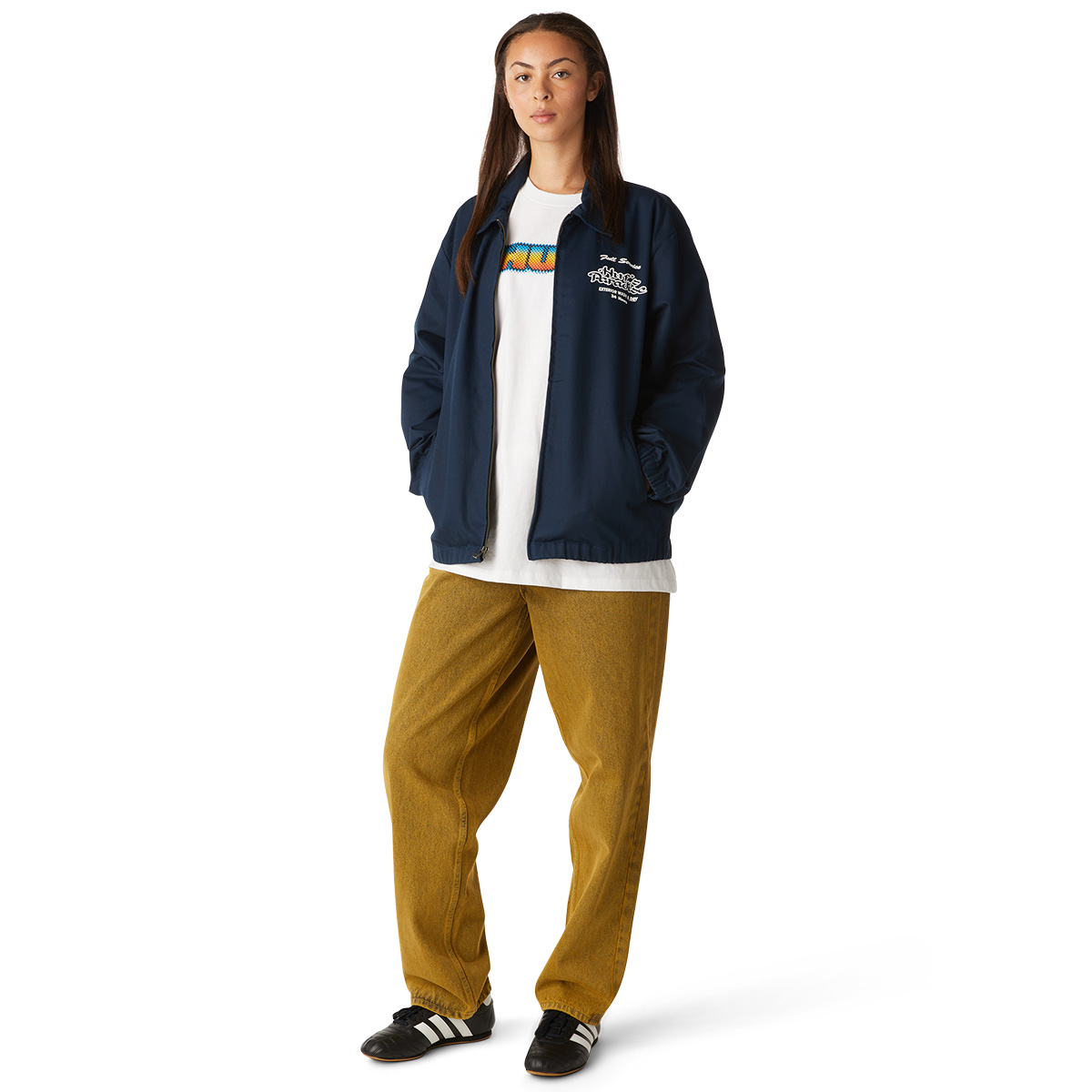 HUF Full Service Shop Jacket Navy HUF Full Service Shop Jacket Navy