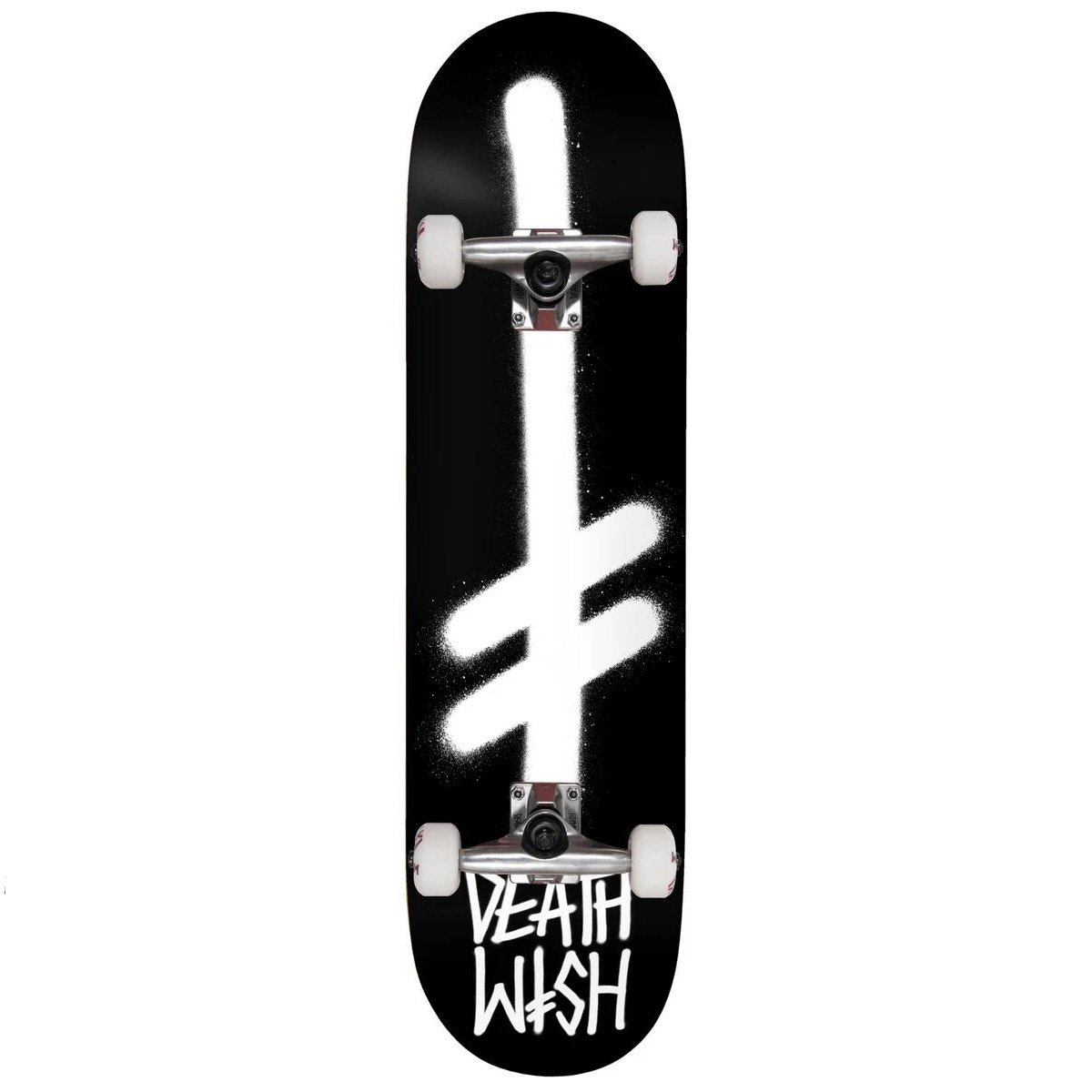 Deathwish Gang Logo Complete Skateboard Black/White 8.25