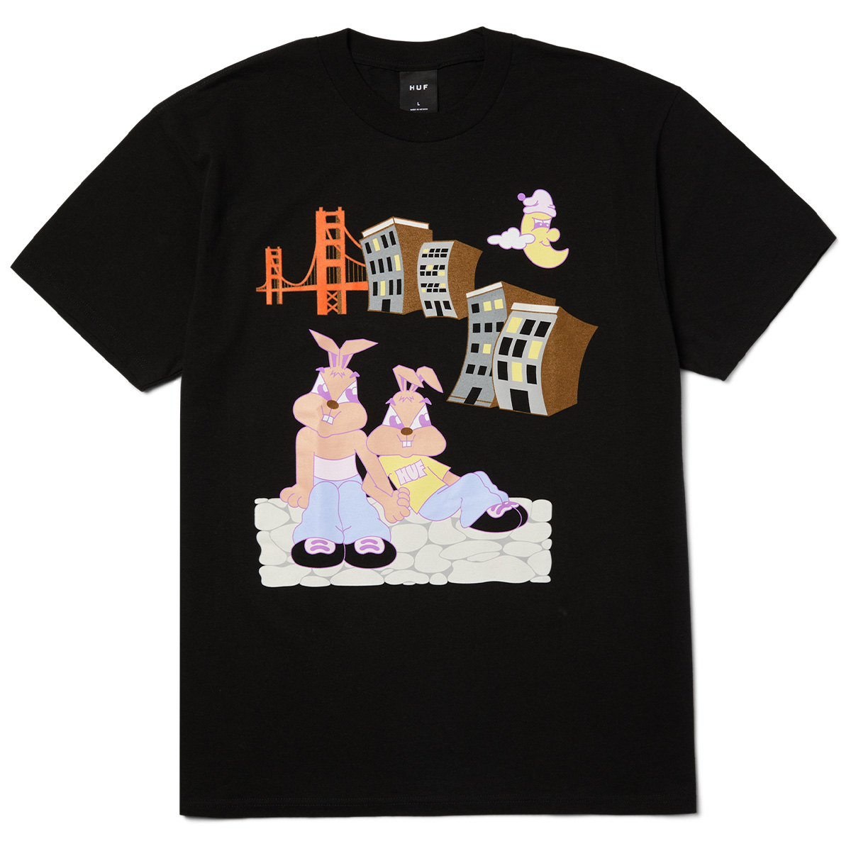 HUF Bae View T-Shirt Black HUF Bae View T-Shirt Black