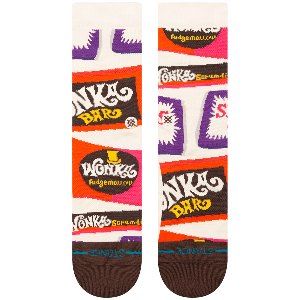 Stance Wonka Bars Socks Brown Stance Wonka Bars Socks Brown