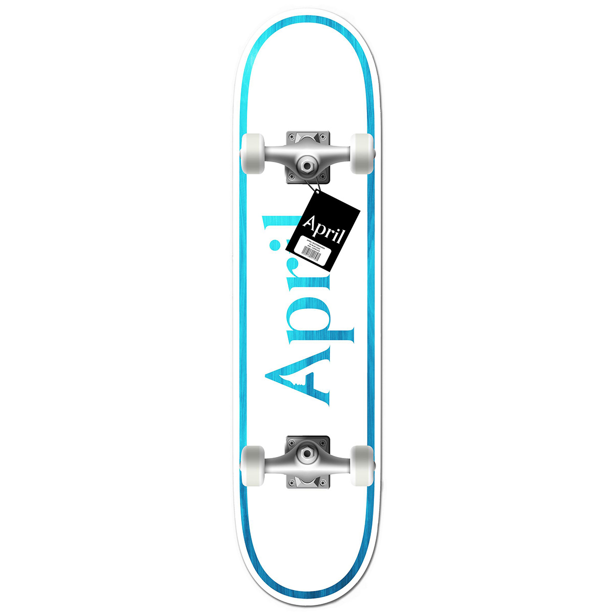 April OG Logo Complete Skateboard Blue 8.0