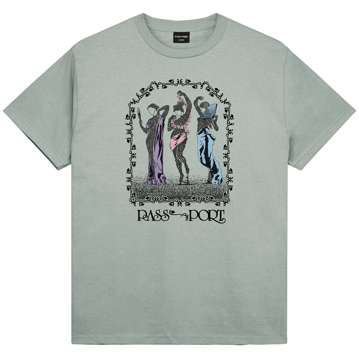 Pass Port Stem Sirens T-Shirt Stonewash Green Pass Port Stem Sirens T-Shirt Stonewash Green