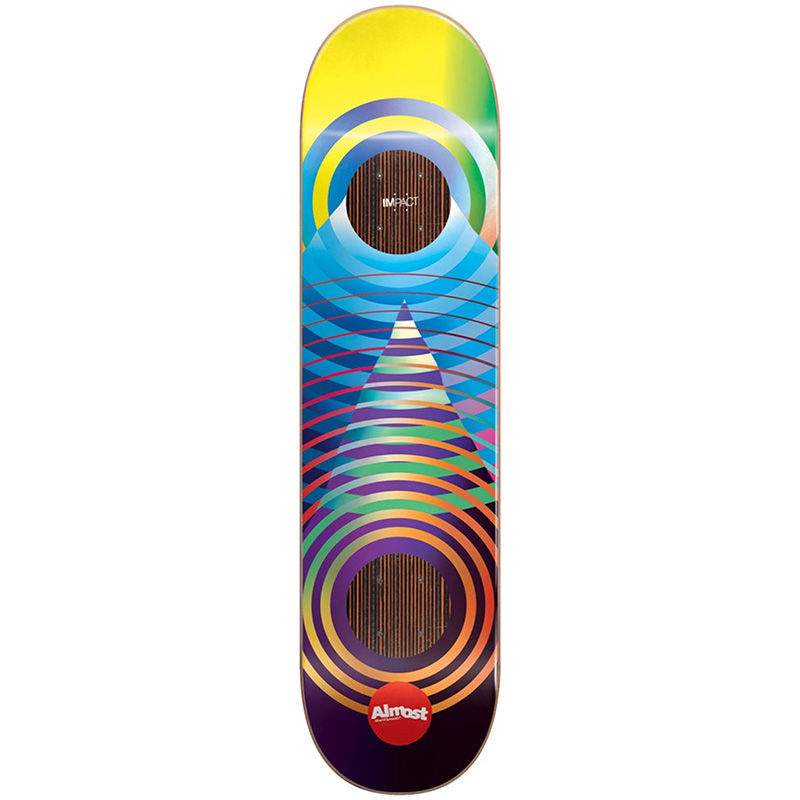 Almost New Pro Gradient Cuts Impact Skateboard Deck 8.25