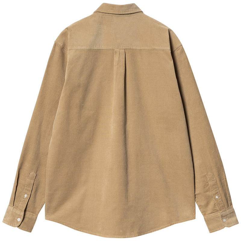Carhartt WIP Madison Fine Cord Longsleeve Shirt Sable/Black Carhartt WIP Madison Fine Cord Longsleeve Shirt Sable/Black