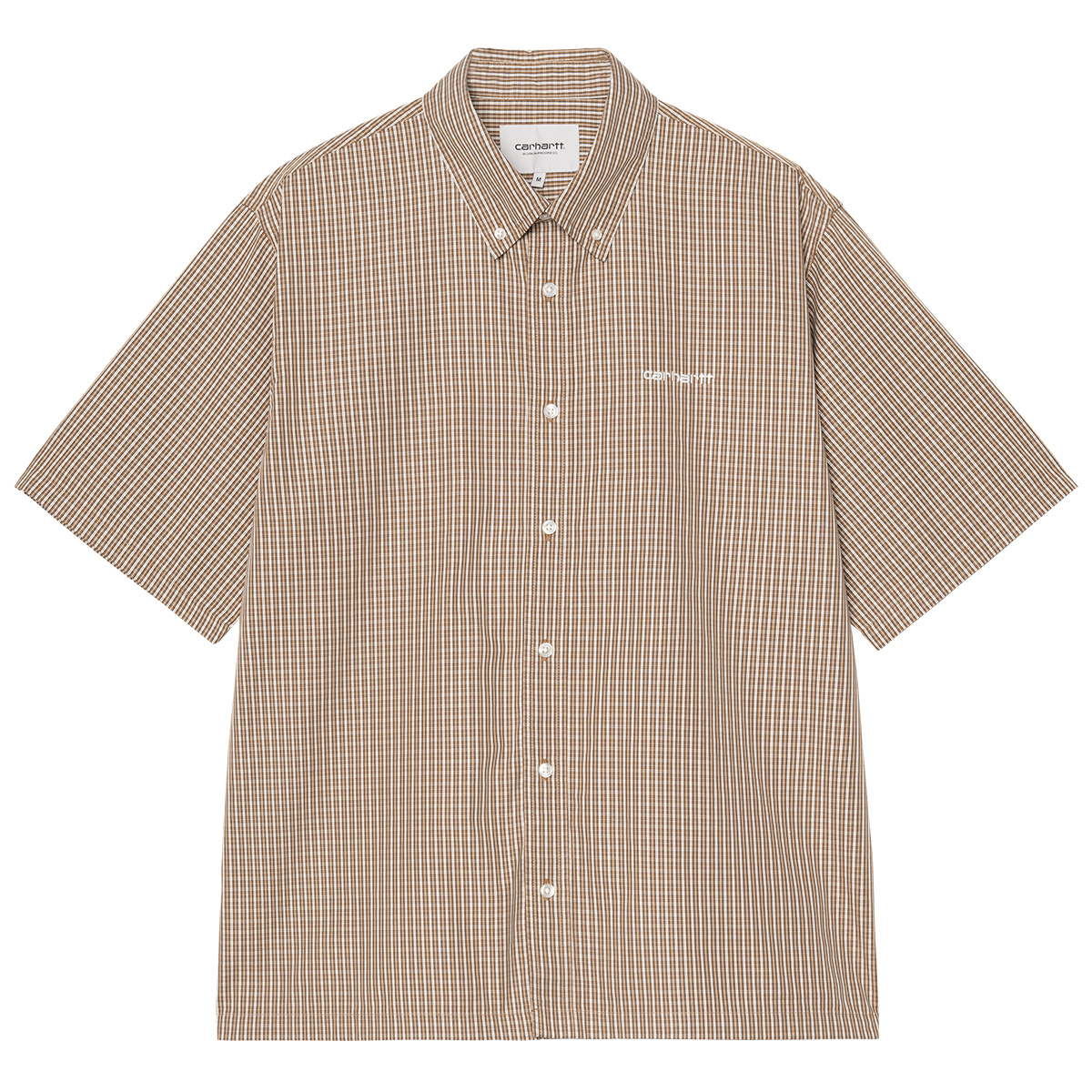 Carhartt WIP Groff Shirt Groff Check Hamilton Brown