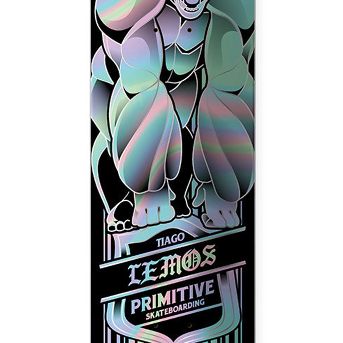 Primitive Lemos Gorilla Spectra Skateboard Deck Black/Foil 8.0