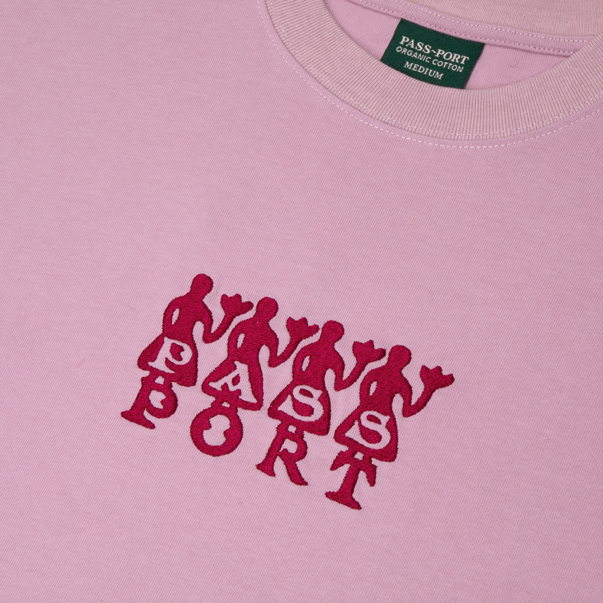Pass Port 4 Flowers Organic Cotton T-shirt Dusty Pink